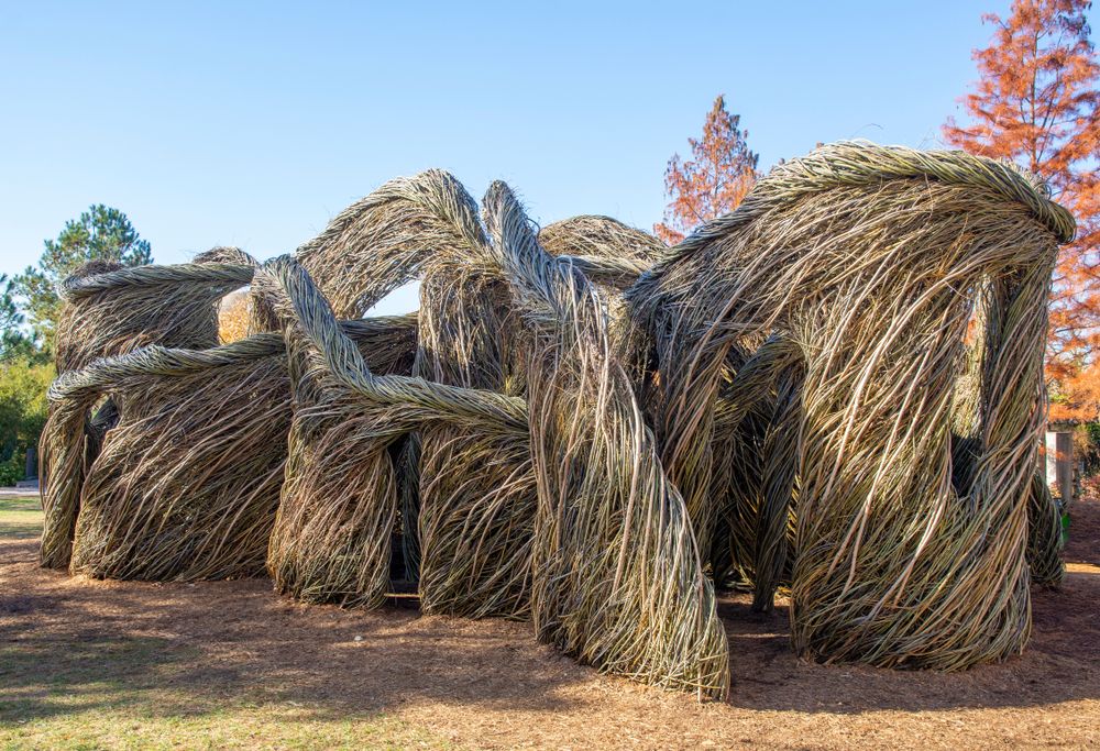 Stickwork art piece at U.S. Botanic Garden