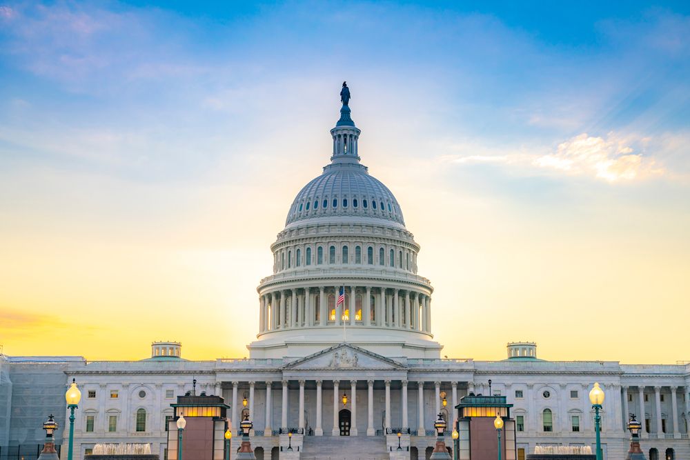 Front exterior of U.S. Capitol