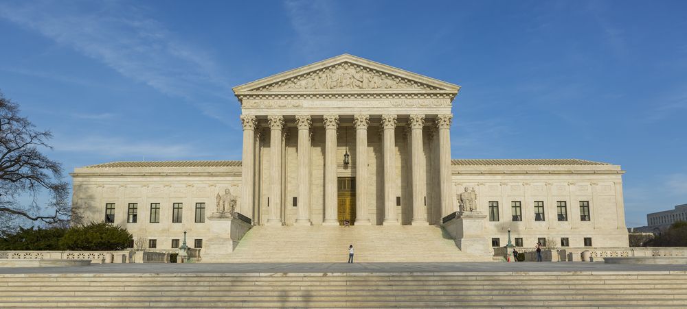 Front exterior of U.S. Supreme Court