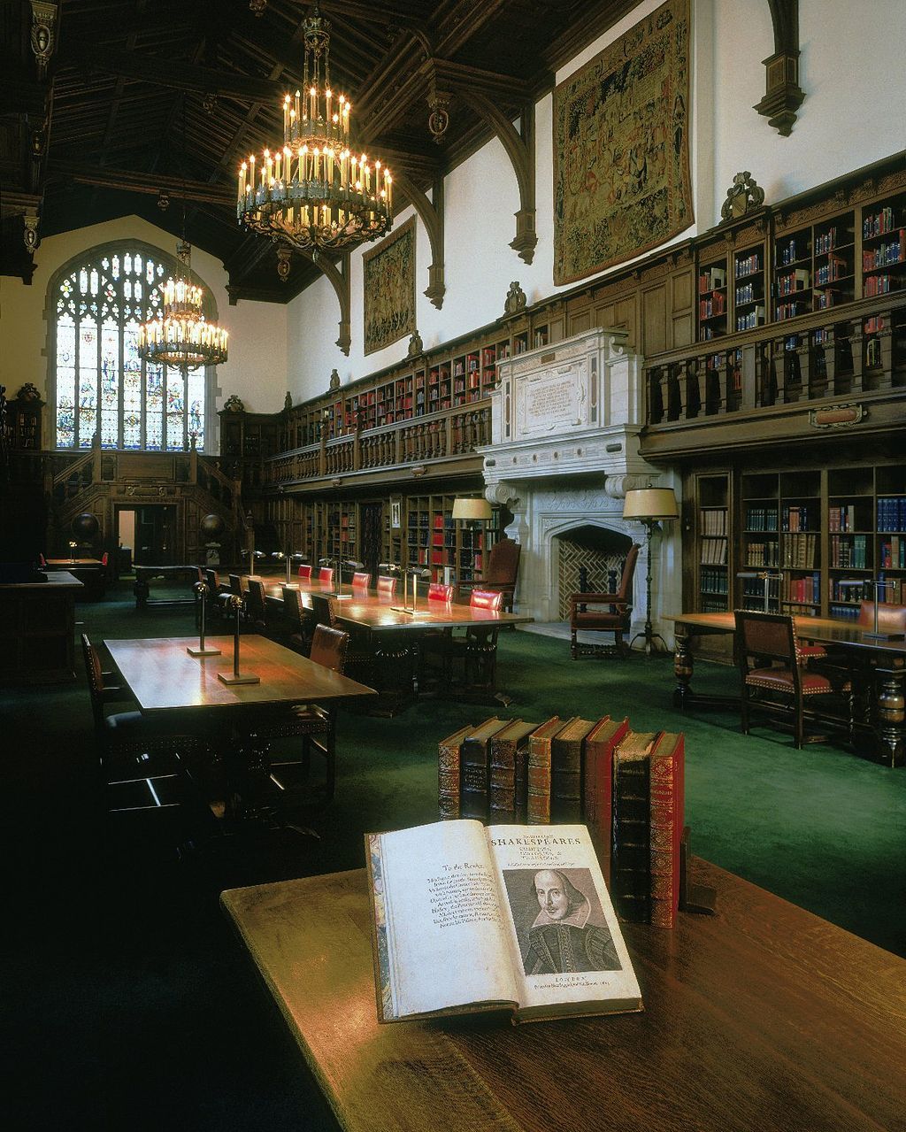 Reading room in Folger Shakespeare Library