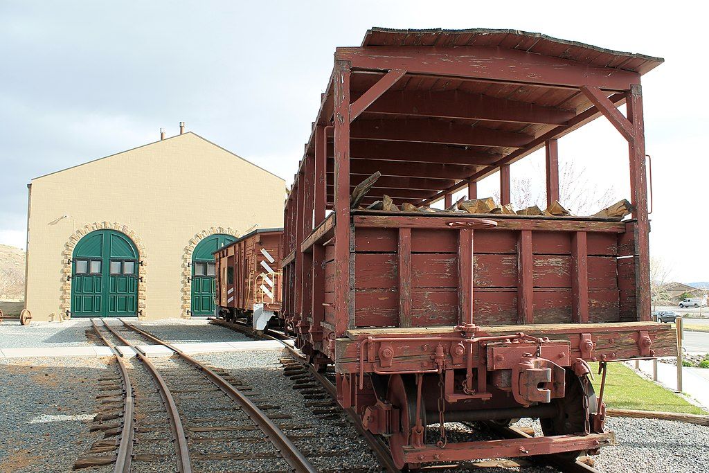 An old train at Nevada State Railroad Museum
