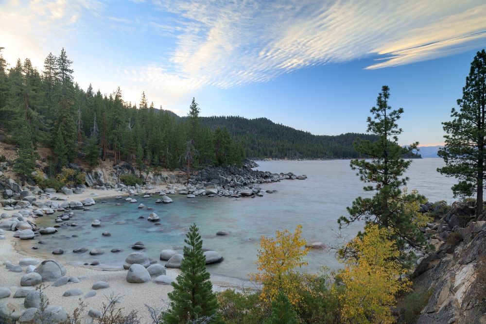 Early morning view of the beautiful Secret Cove Beach