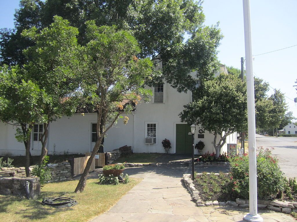 Pathway leading to Landmark Inn State Historic Site's front door