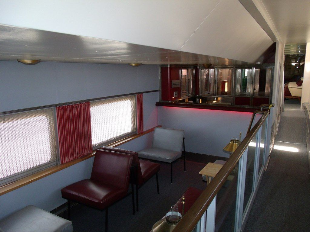 Lounge room in santa fe plaza taos car at Arizona Railway Museum