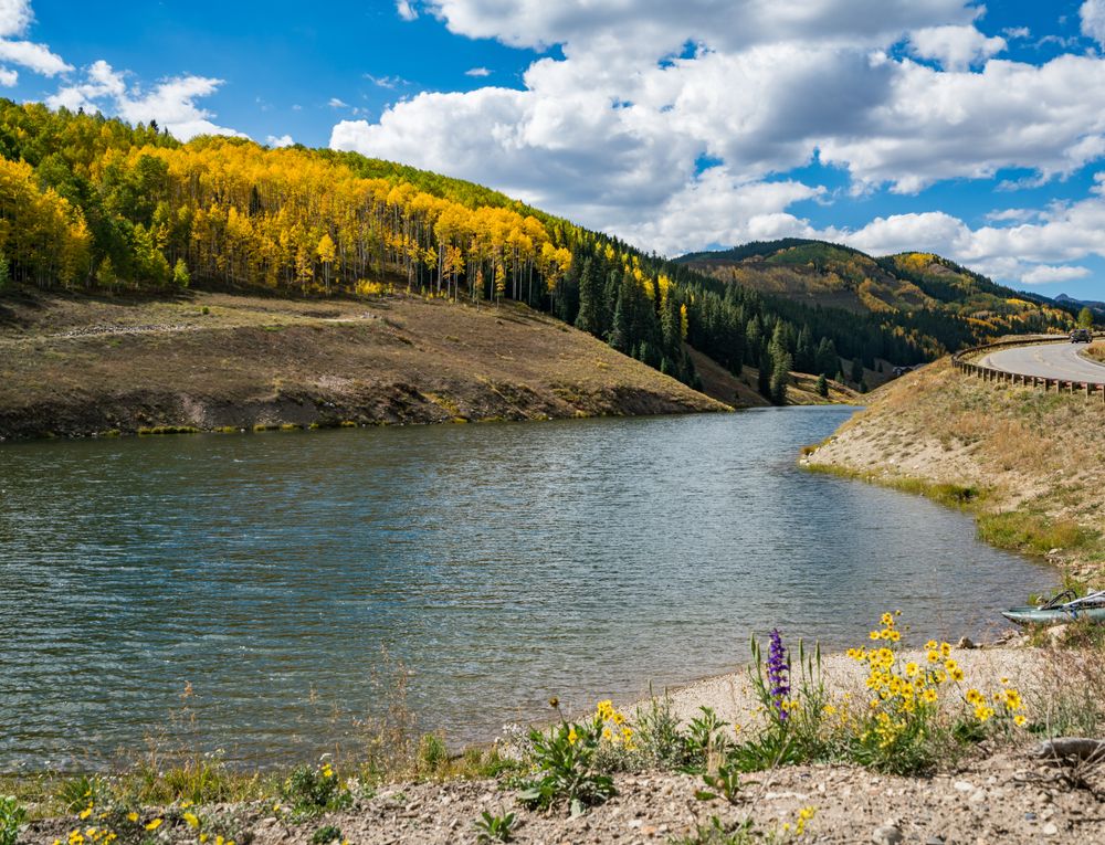 The waters of Meridian Lake