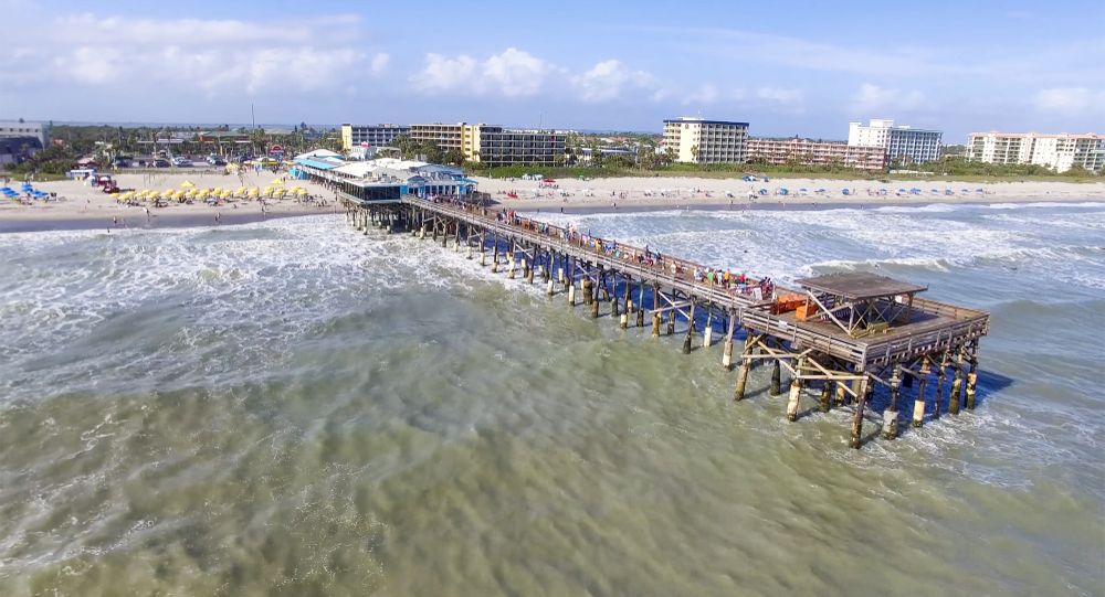 Aerial view of Westgate Cocoa Beach Pier