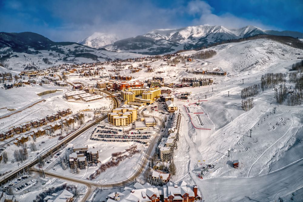 Aerial view of Crested Butte Mountain Resort
