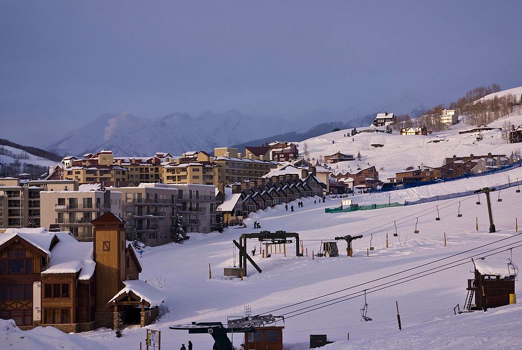 Winter morning at Crested Butte Mountain Resort
