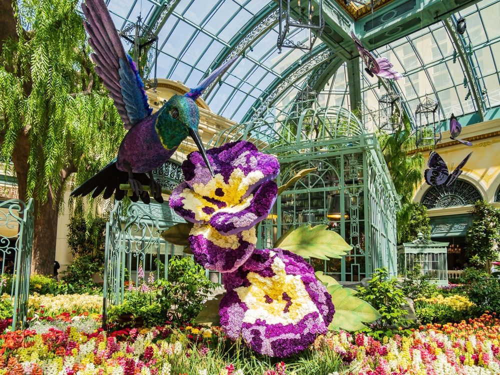 Interior of Bellagio Conservatory & Botanical Gardens