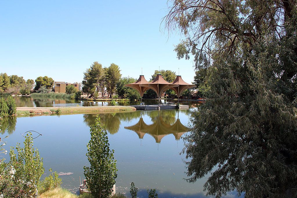 The waters of California City Central Park
