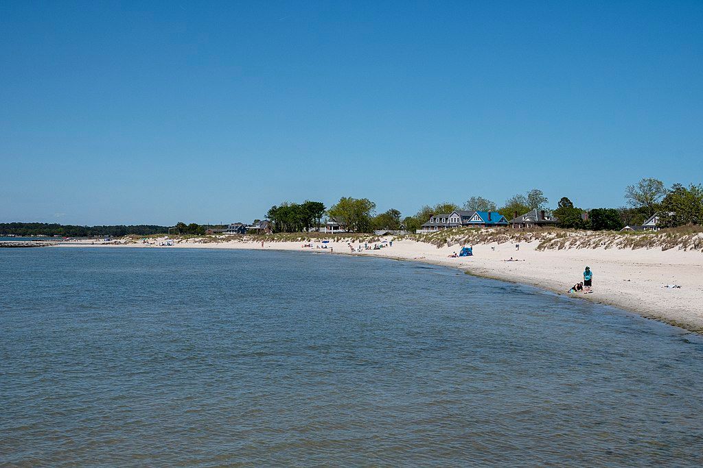 The waters of Cape Charles Beach