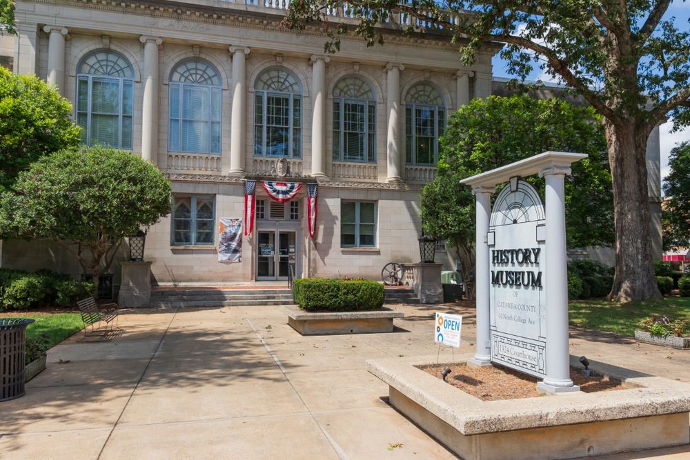 Signage of the Catawba County Museum of History