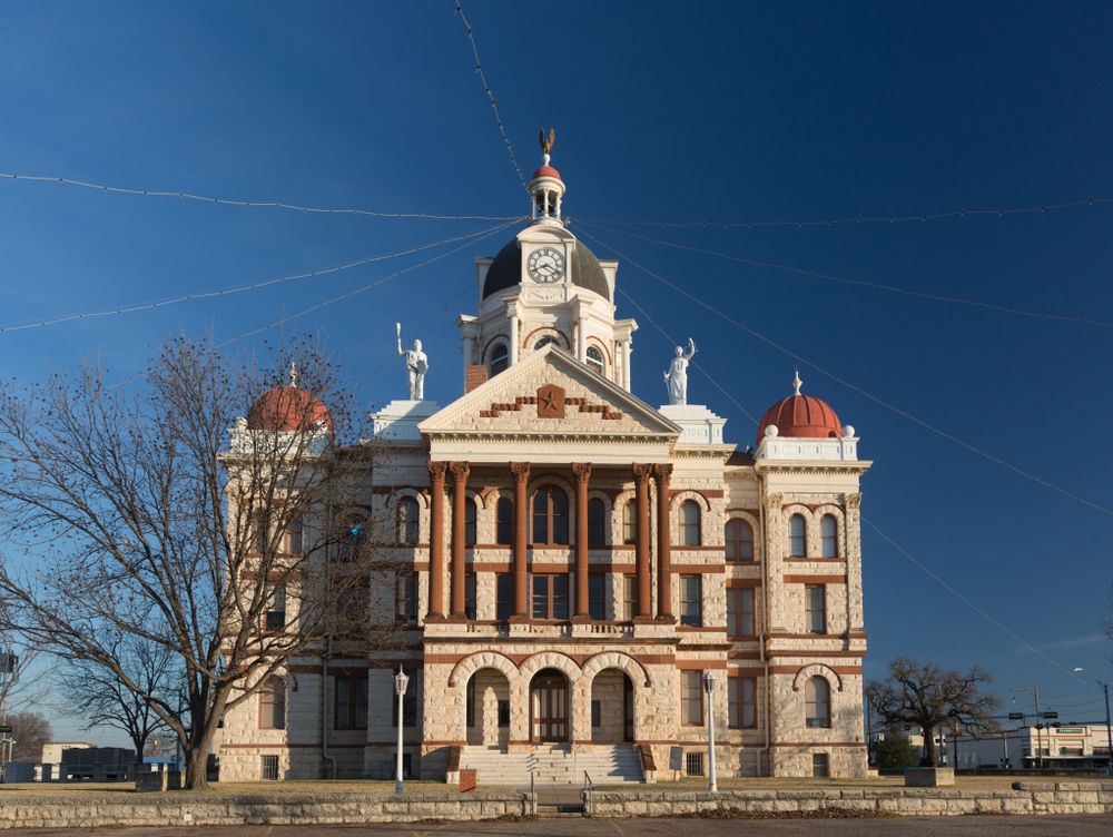 Exterior of Coryell County Courthouse