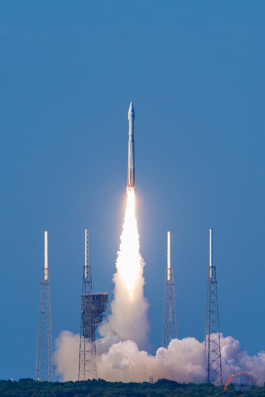 Rockets launching from Kennedy Space Center