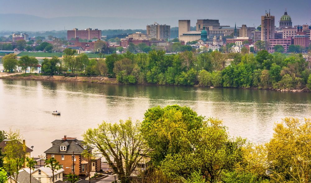 Skyline and river view from Negley Park
