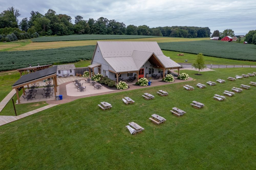 Aerial view of the Old Westminster Winery
