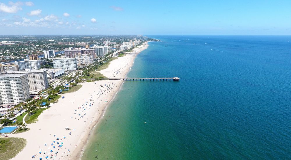 Aerial view of Pompano Beach