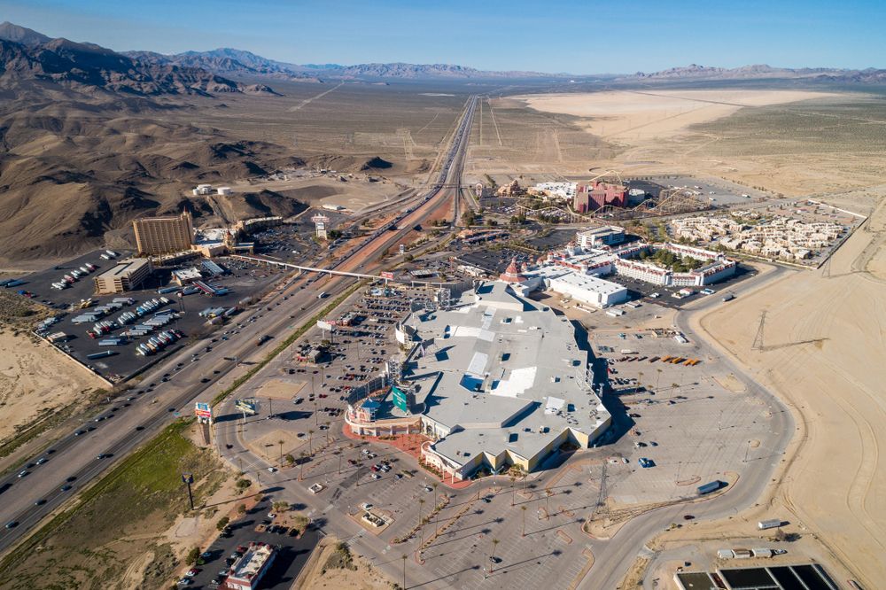 Aerial view of Primm Valley Casino Resorts