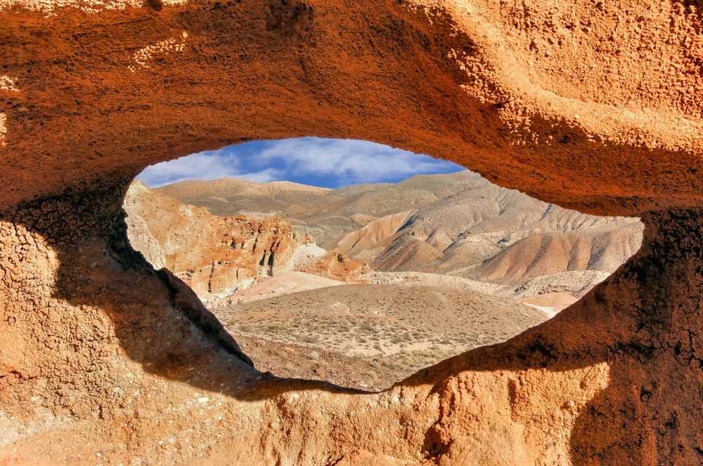 A rock formation at Red Rock Canyon State Park