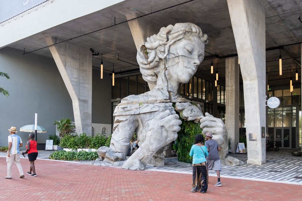 Daytime view of the Thrive sculpture