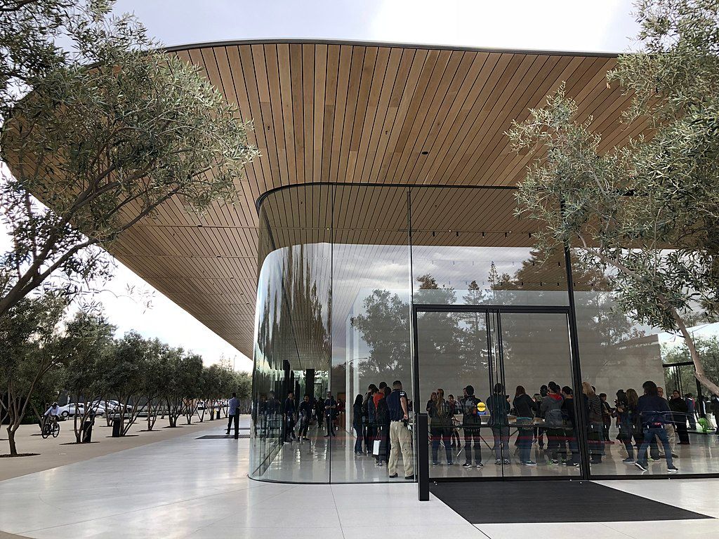 Exterior of Apple Park Visitor Center
