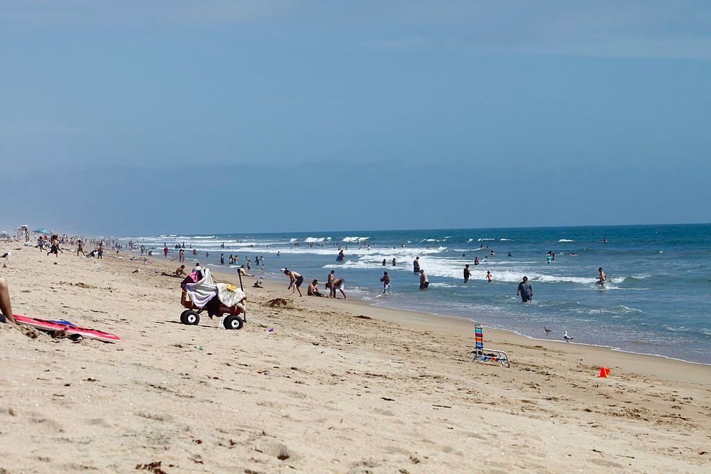 People at Bolsa Chica State Beach