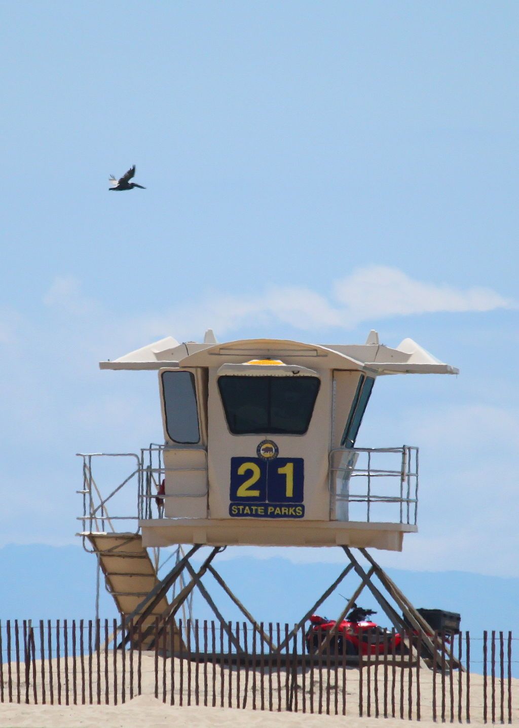 Lifeguard station at Bolsa Chica State Beach