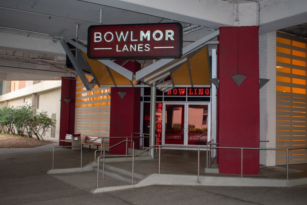 Exterior of Bowlmor Lanes