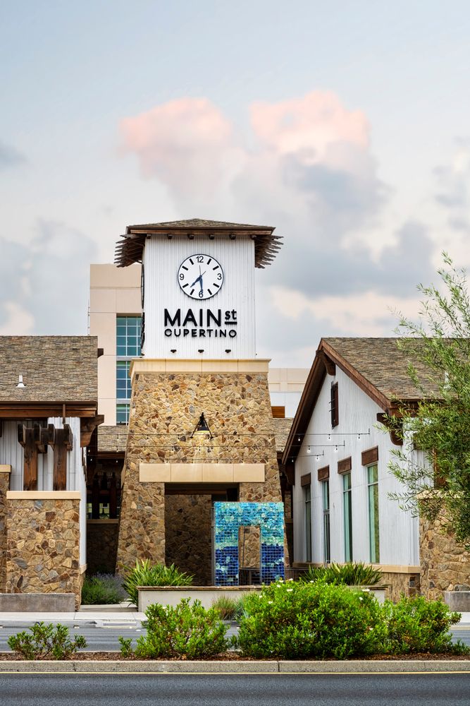 Clock tower of Main Street Cupertino