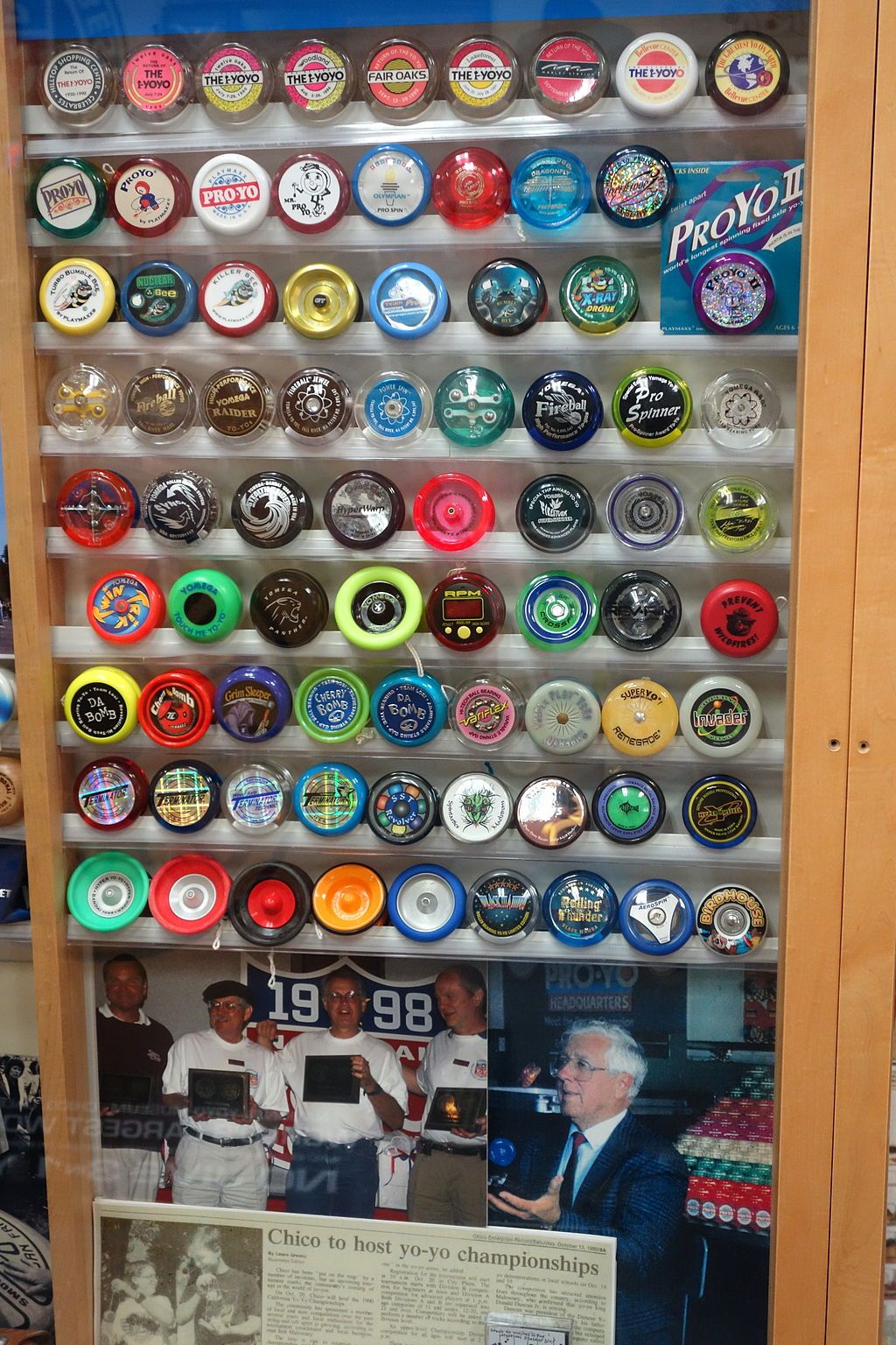Exhibit in the National Yo-Yo Museum