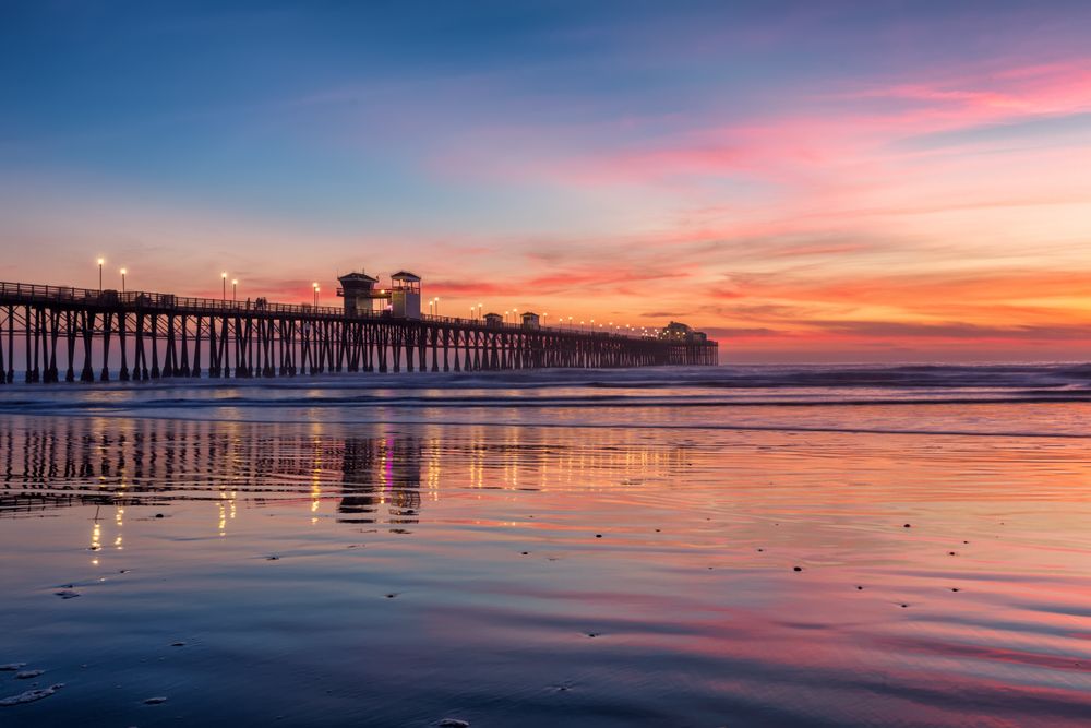 Scenic view of Oceanside Pier