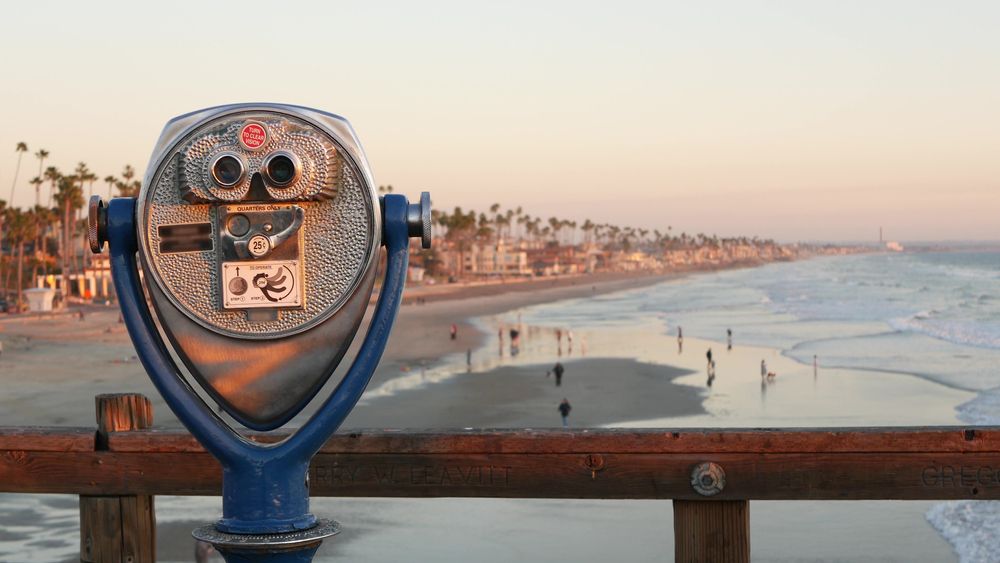 Binoculars on Oceanside Pier