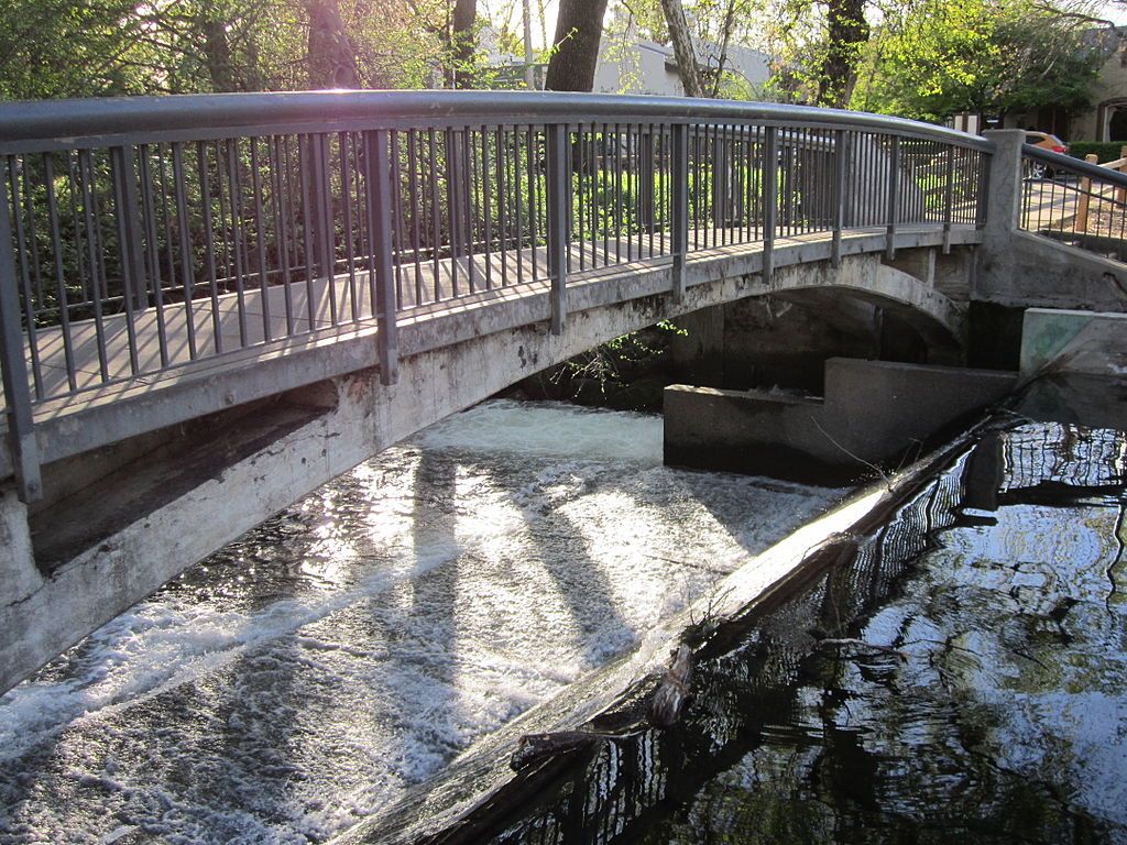 A bridge at One Mile Recreation Area