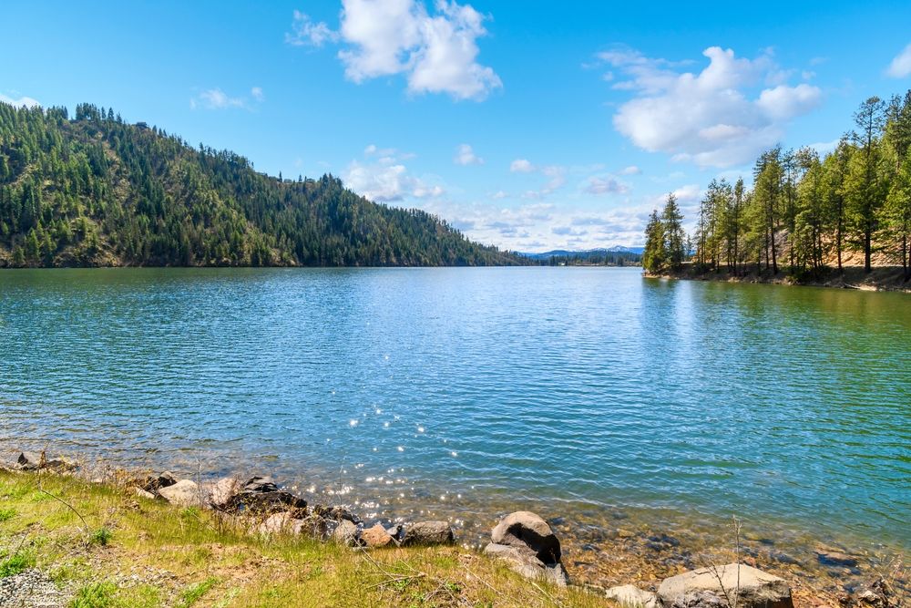 The waters of Fernan Lake Natural Area