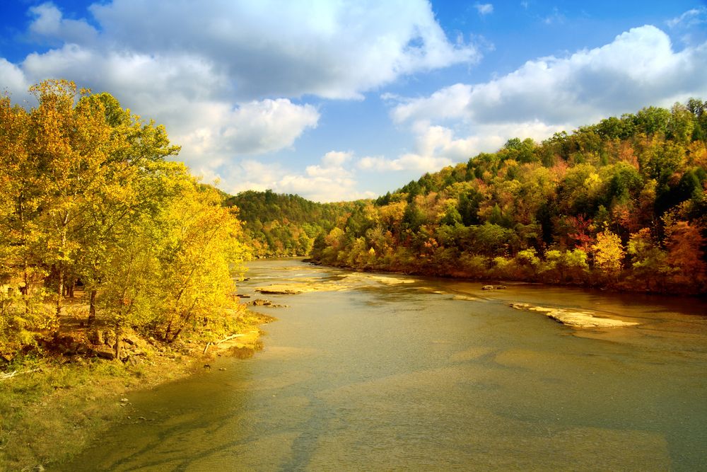 The waters of Cumberland River