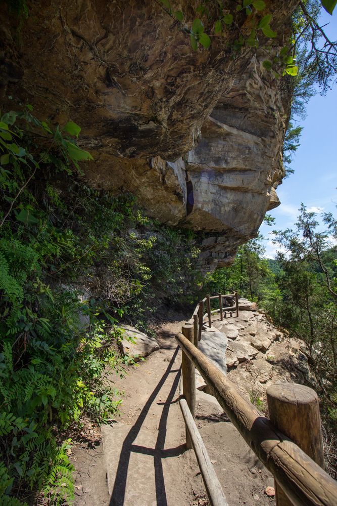 Cliffside trail at Cumberland Falls State Park