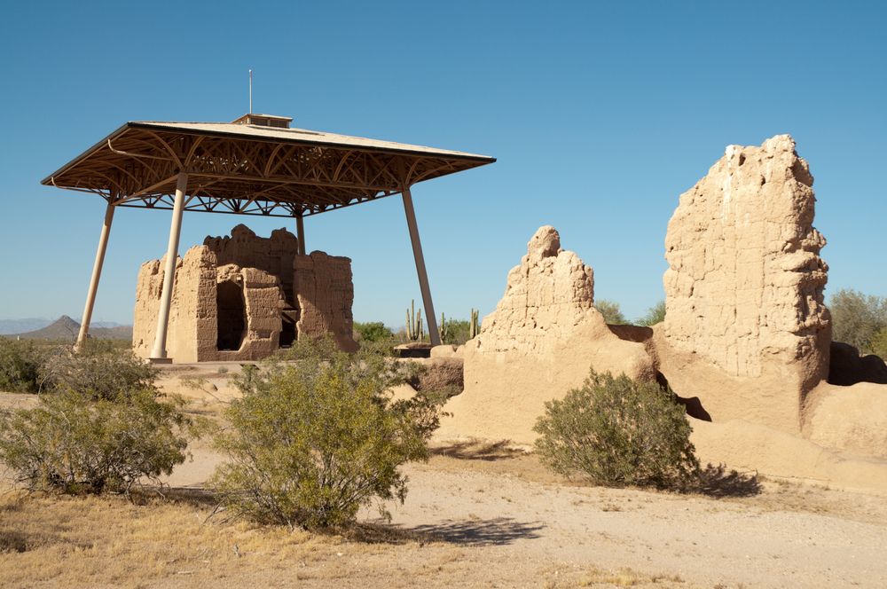 Daytime view of Casa Grande Ruins National Monument