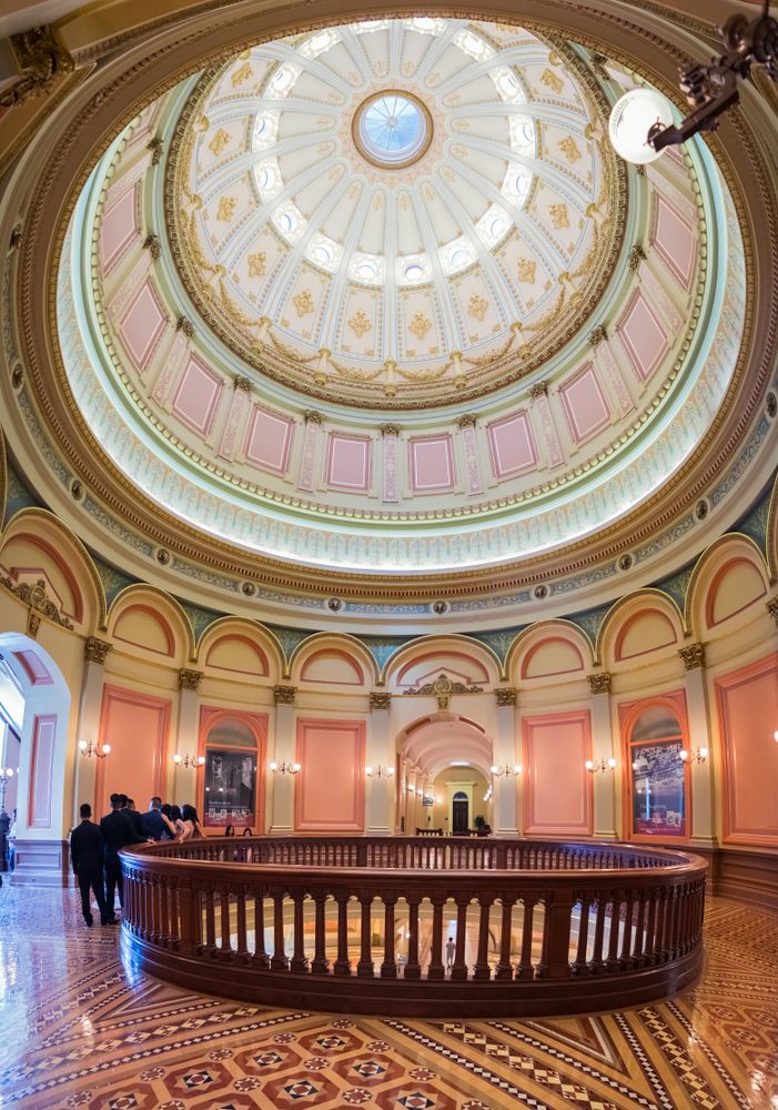 Interior of the California State Capitol Museum