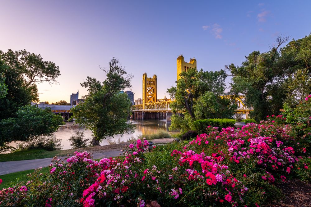 A bridge at Downtown Sacramento