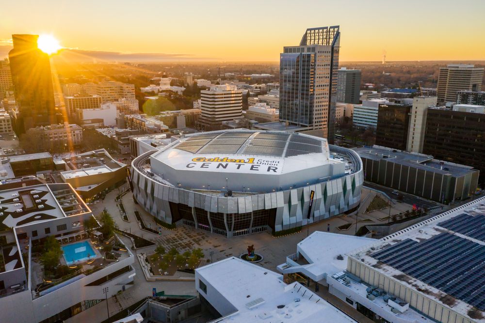 Golden 1 center at Downtown Sacramento