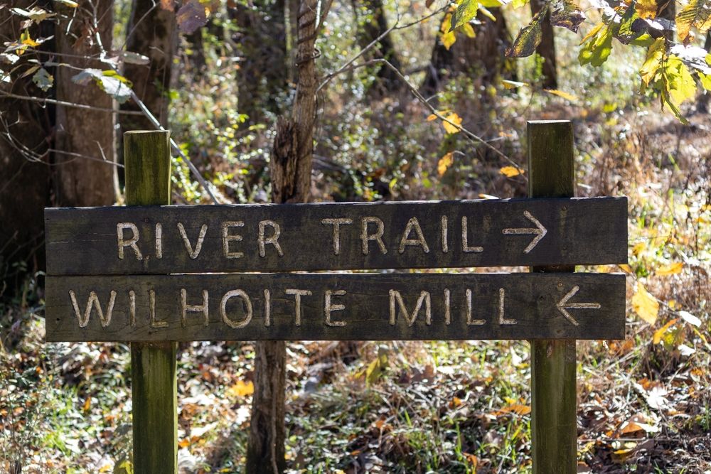 Trail sign of Henry Horton State Park