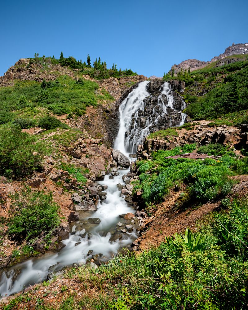 Waterfalls at Yankee Boy Basin