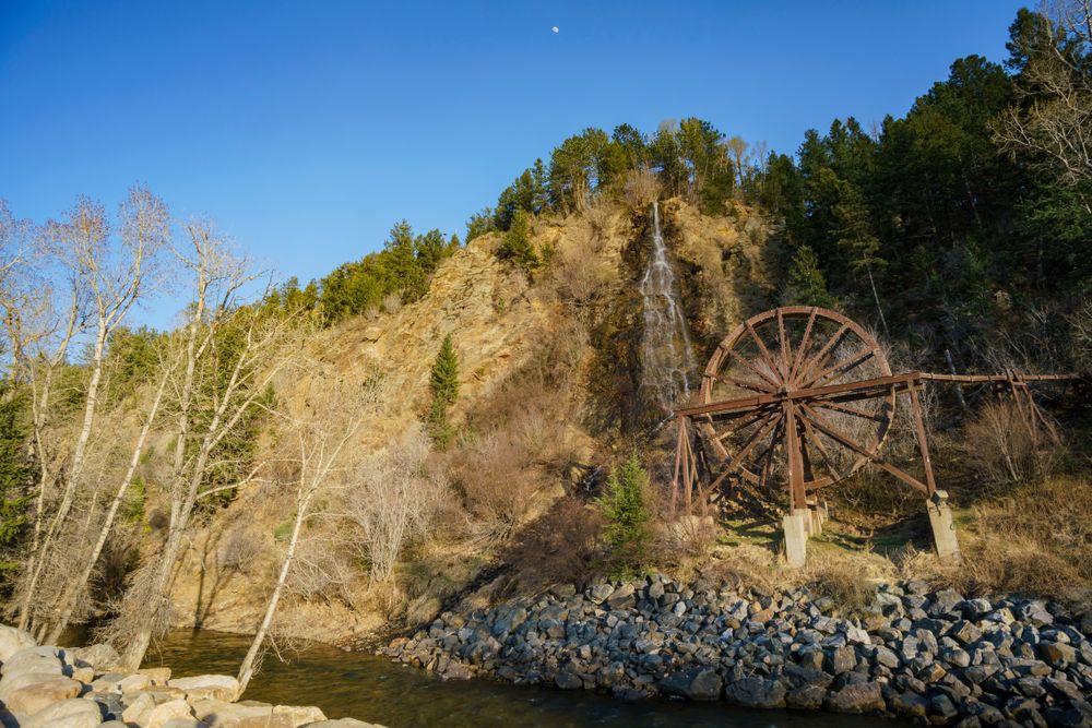 Daytime view of Charlie Tayler Water Wheel