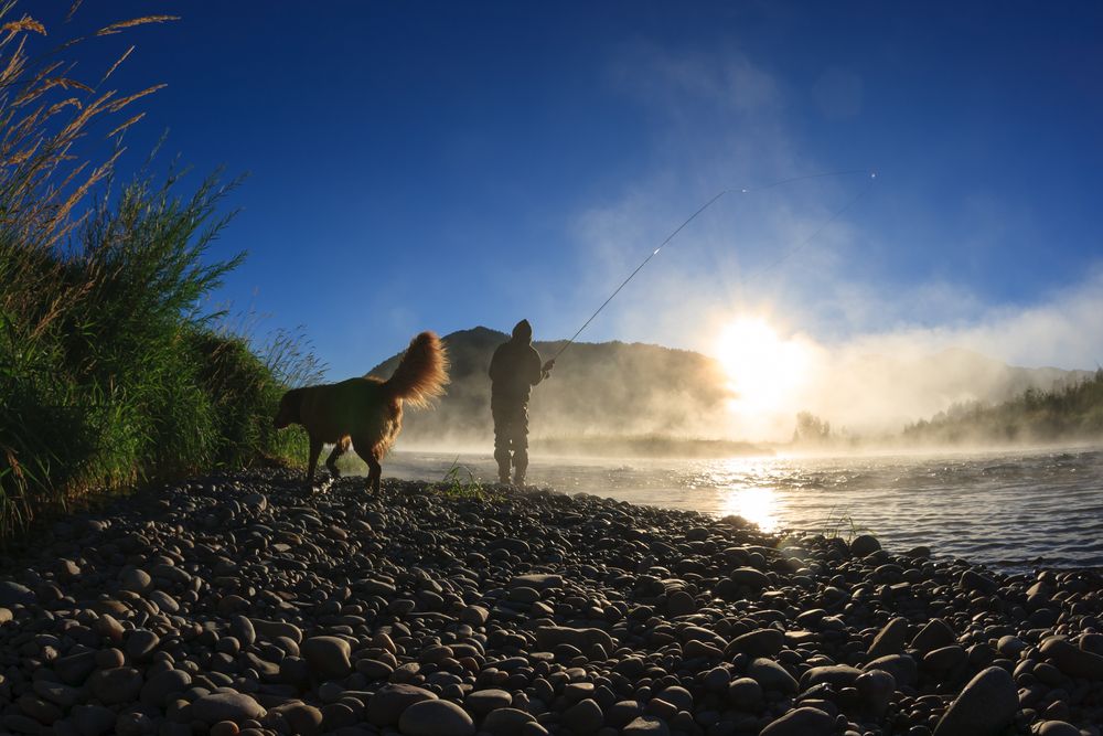 Fishing in Snake River