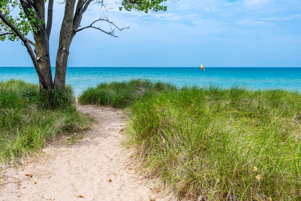 Daytime view of Lake Michigan