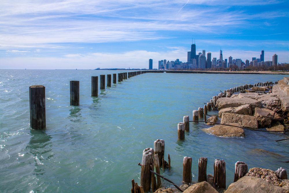 The waters of Lake Michigan