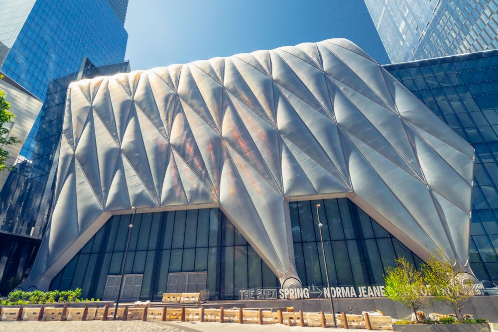 Exterior of The Shed Arts Center
