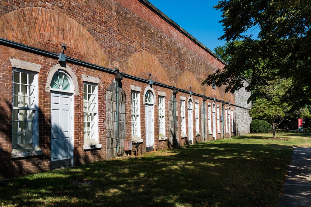 Side exterior of Casemate Museum of Fort Monroe