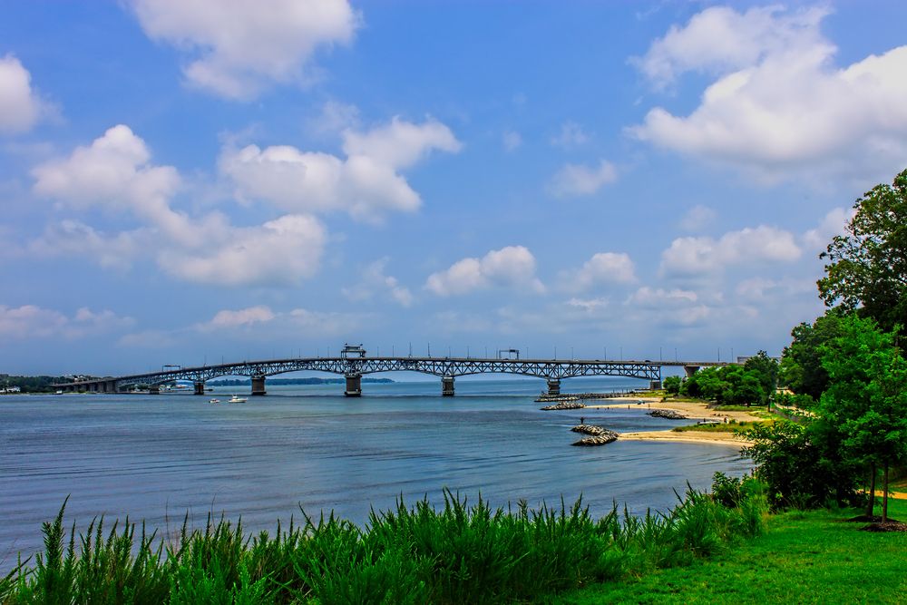 River bridge near Yorktown Beach