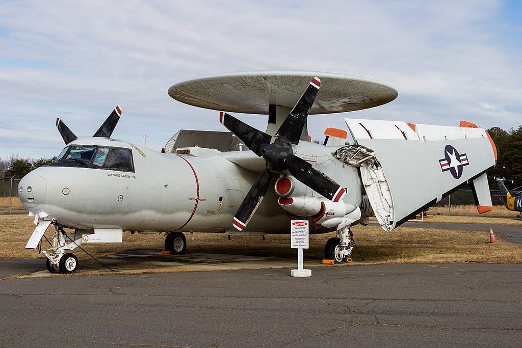 Hawkeye aircraft in Patuxent River Naval Air Museum